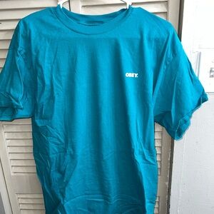 Obey Men's Teal T-Shirt